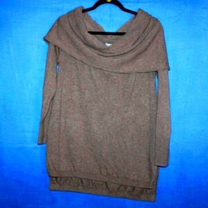 Shrinking Violet Cowl Neck Sweater L